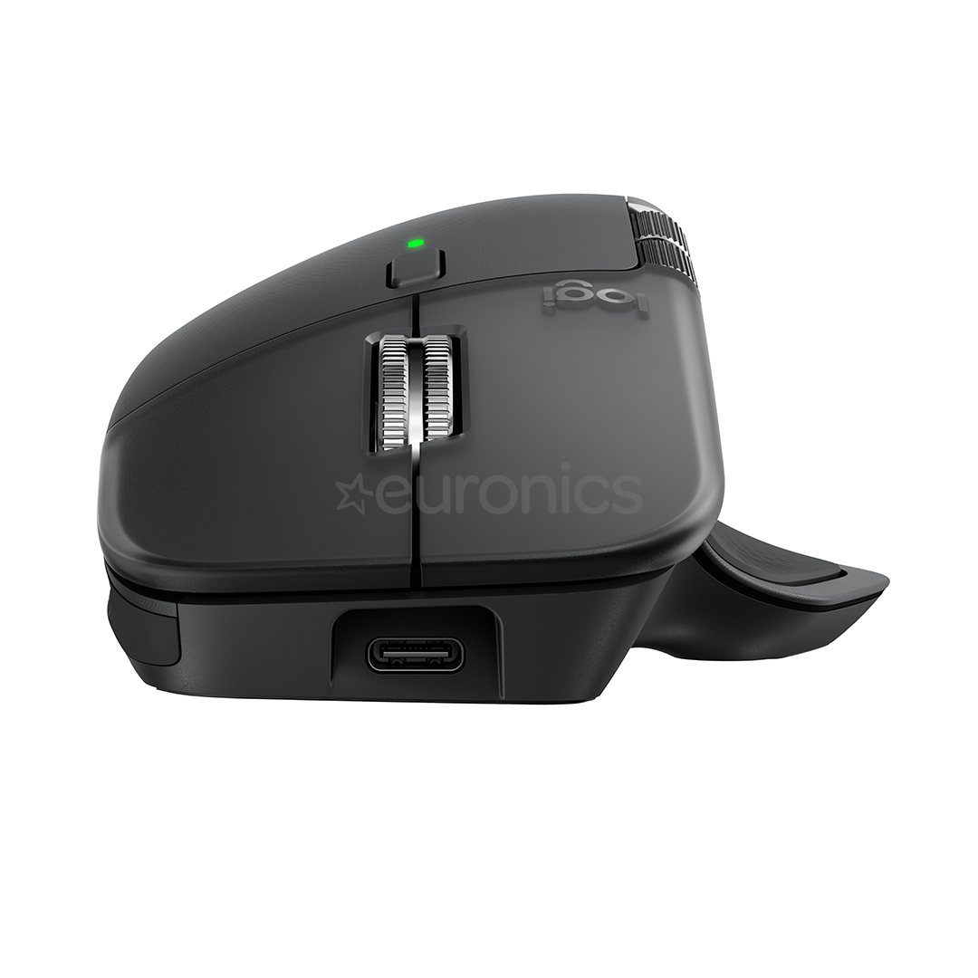 Logitech MX Master 4, tumehall - Juhtmevaba hiir