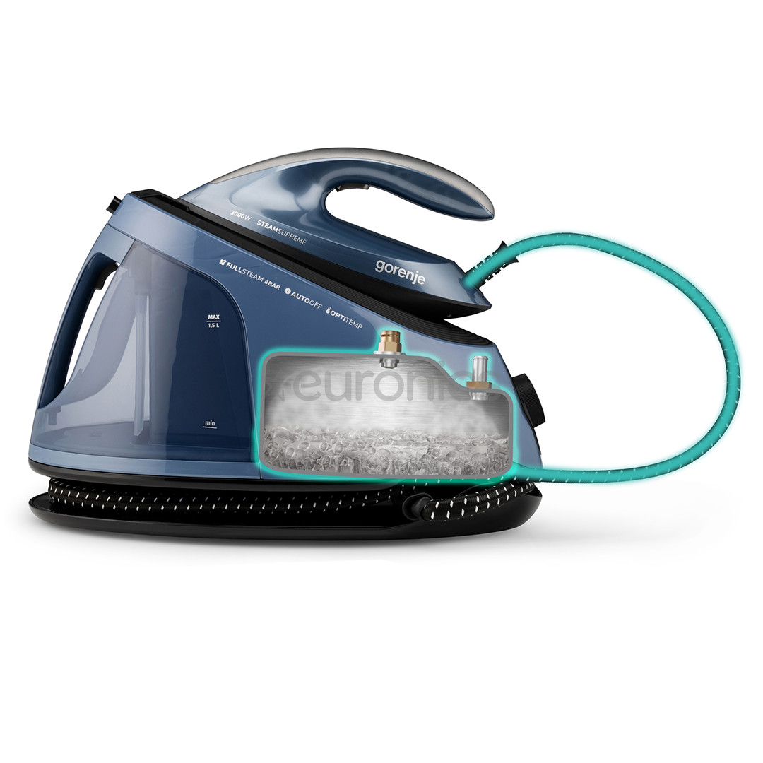 Gorenje, 3000 W, blue - Ironing system