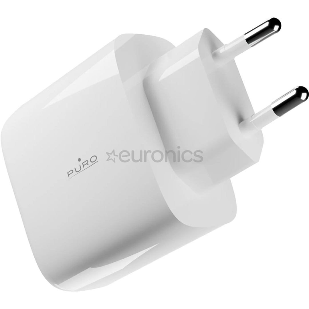 Puro Pro Lite, USB-C, 45 Вт, белый - Зарядное устройство