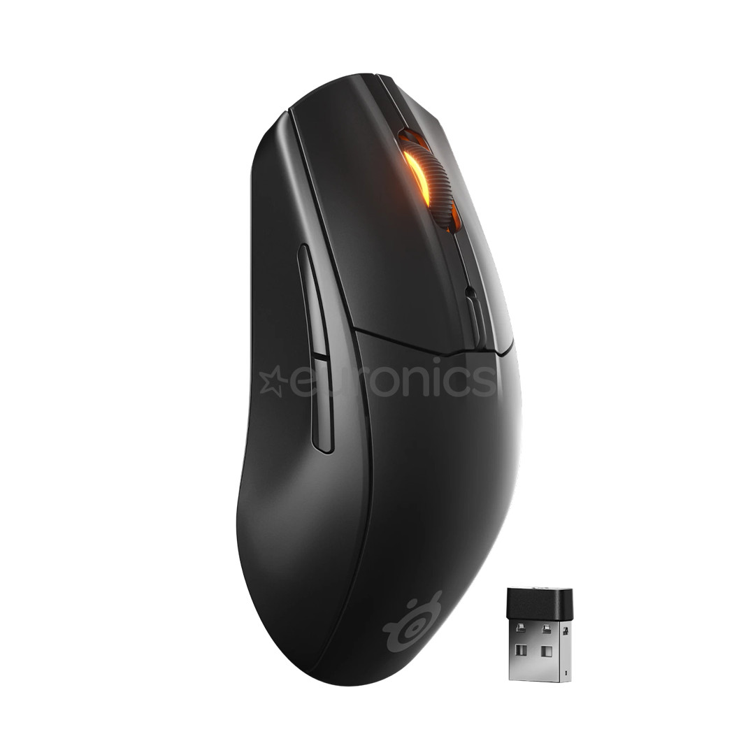 Steelseries Rival 3 Wireless Gen 2, must - Juhtmevaba hiir