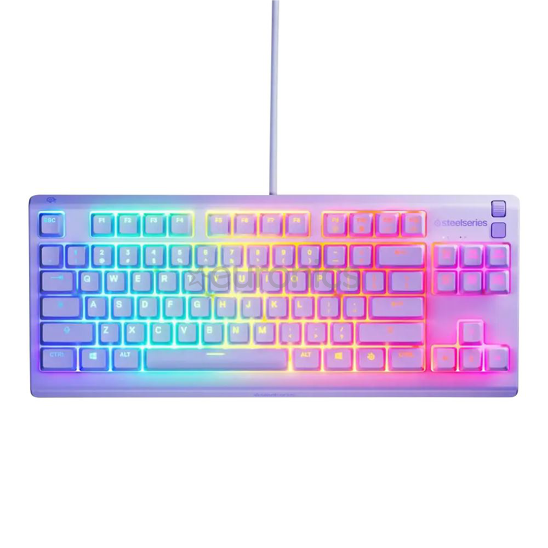 SteelSeries Apex 3 TKL, US, lilla - Klaviatuur