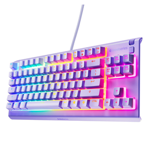SteelSeries Apex 3 TKL, US, lilla - Klaviatuur