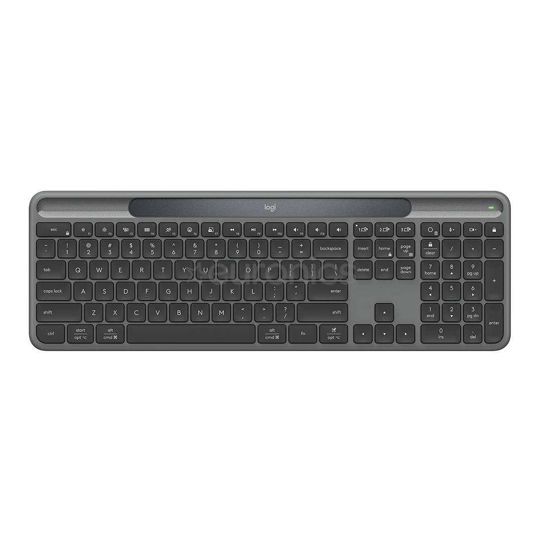 Logitech Signature Slim Solar+ K980, SWE, must - Juhtmevaba klaviatuur