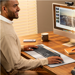 Logitech Signature Slim Solar+ K980, SWE, must - Juhtmevaba klaviatuur