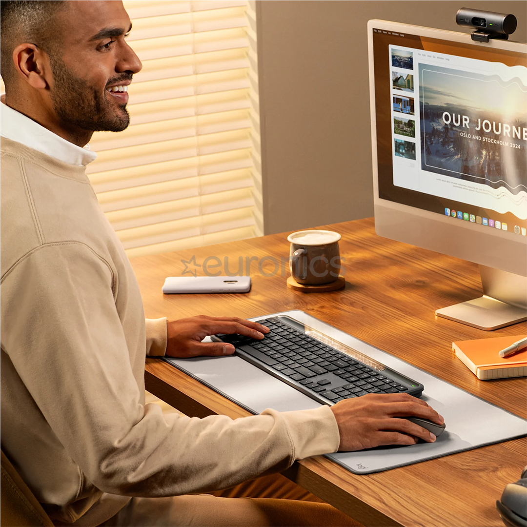 Logitech Signature Slim Solar+ K980, SWE, must - Juhtmevaba klaviatuur