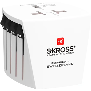 Skross MUV Micro, valge - Reisiadapter 7640326820369
