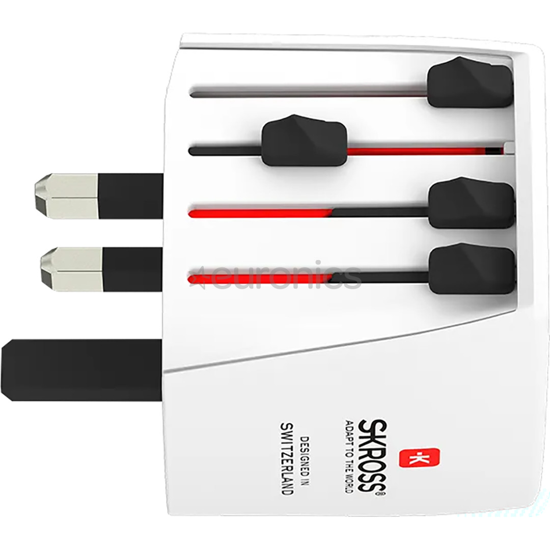 Skross MUV Micro, white - Travel adapter
