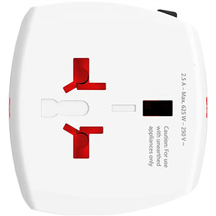 Skross MUV Micro, white - Travel adapter
