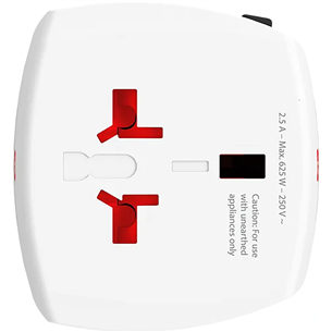 Skross MUV Micro, valge - Reisiadapter