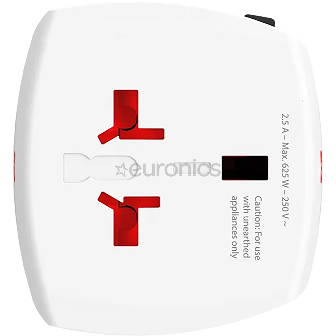 Skross MUV Micro, valge - Reisiadapter