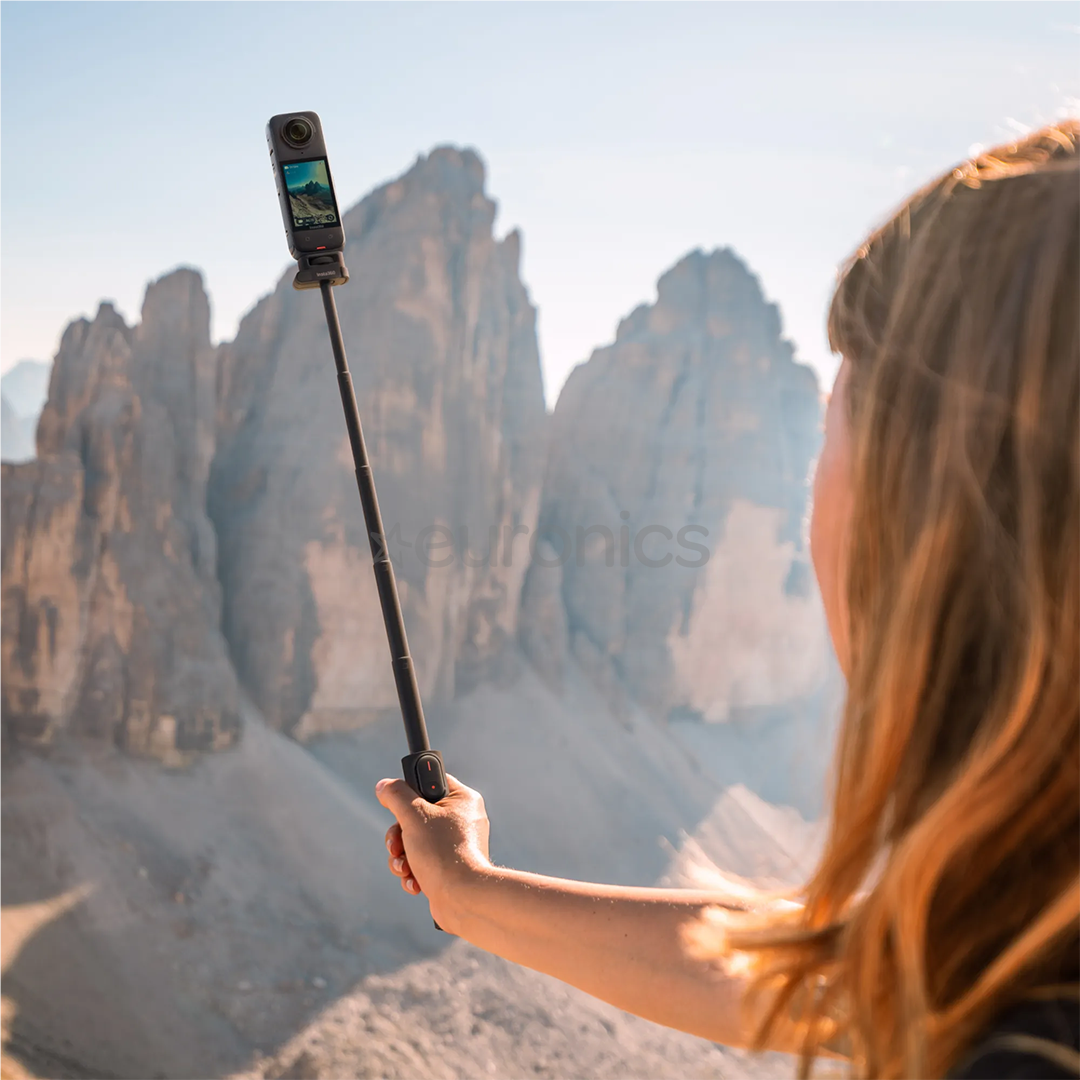 Insta360 Foldable 2-in-1 Selfie Stick, tumehall - Kaamerastatiiv
