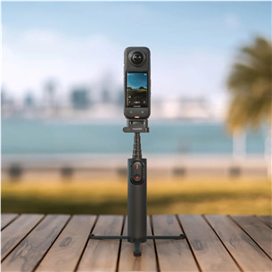 Insta360 Foldable 2-in-1 Selfie Stick, tumehall - Kaamerastatiiv