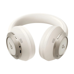 Soundcore Space One Pro, valge - Juhtmevabad kõrvaklapid