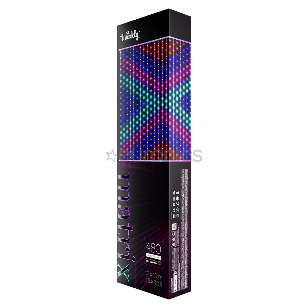 Twinkly Matrix, 100 x 100 cm, RGB, clear - LED light curtain