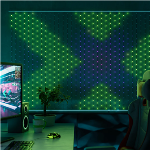 Twinkly Matrix, 100 x 100 cm, RGB, clear - LED light curtain