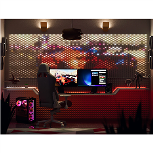 Twinkly Matrix, 100 x 100 cm, RGB, clear - LED light curtain