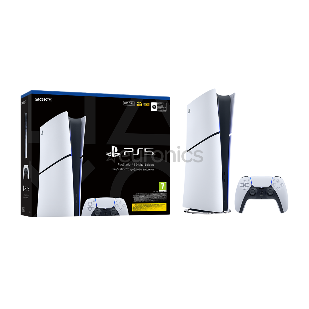Sony PlayStation 5 Slim Digital, 825 GB, white - Gaming console