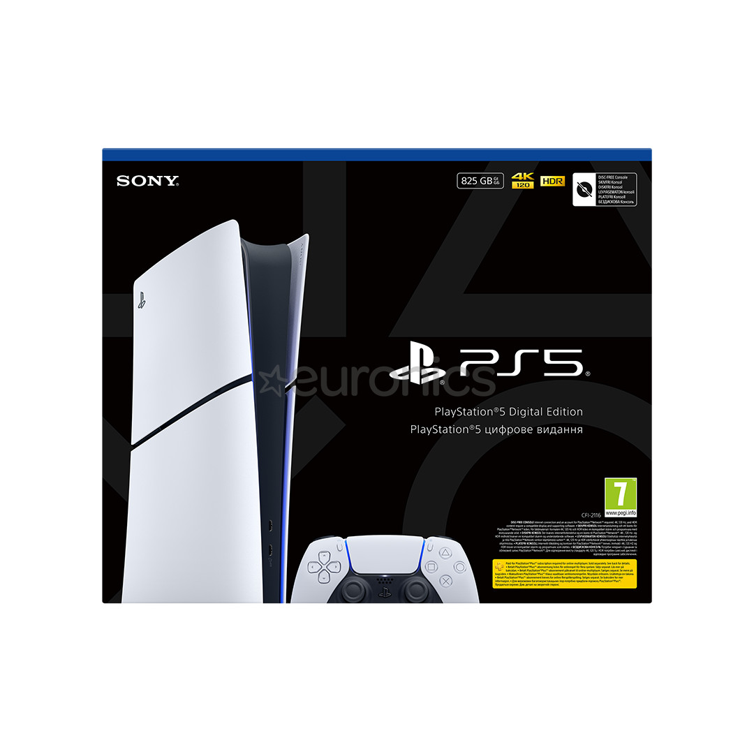 Sony PlayStation 5 Slim Digital, 825 GB, valge - Mängukonsool