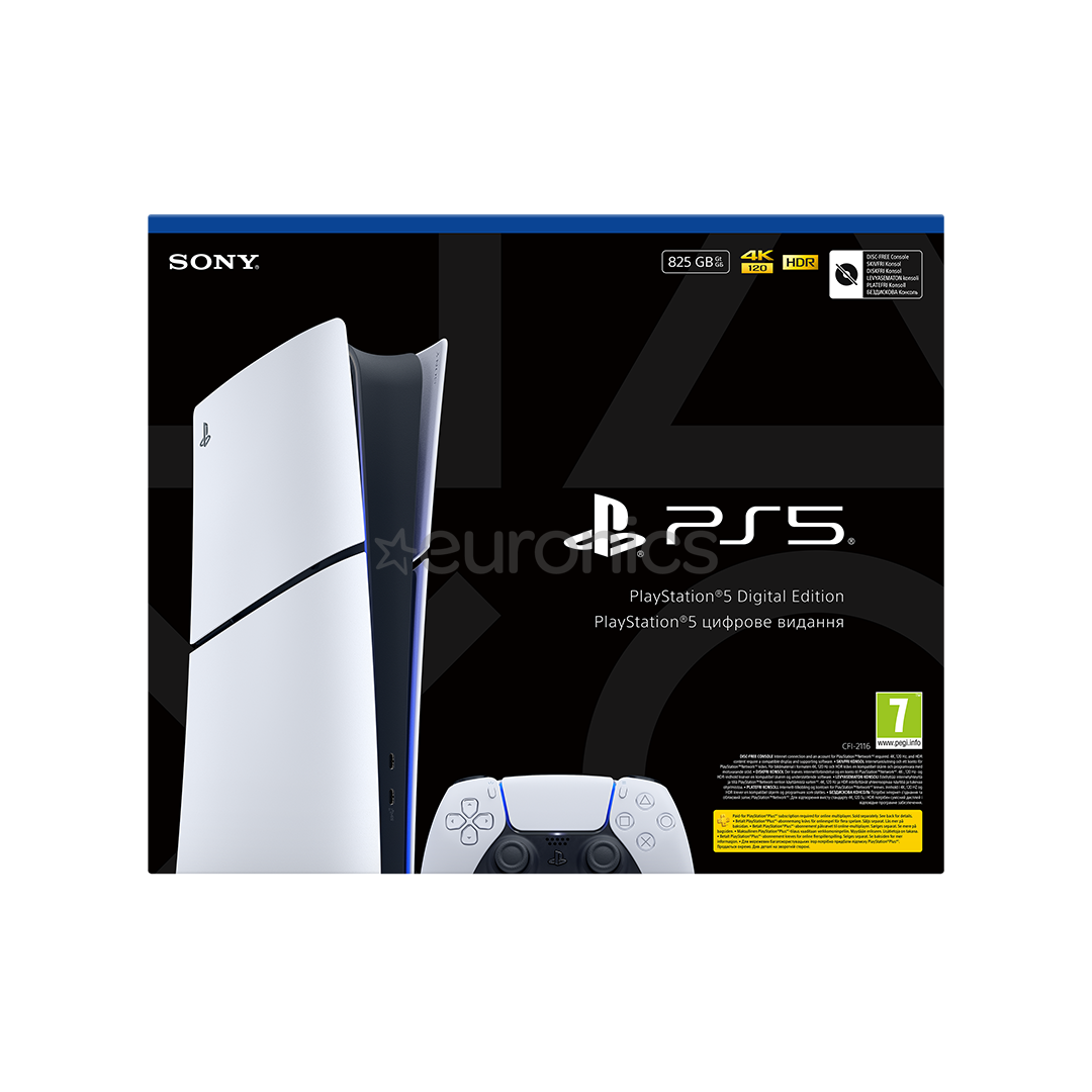Sony PlayStation 5 Slim Digital, 825 GB, white - Gaming console