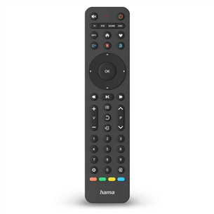 Hama 4-in-1 Universal TV Remote Control, must - Universaalne juhtimispult 00221053