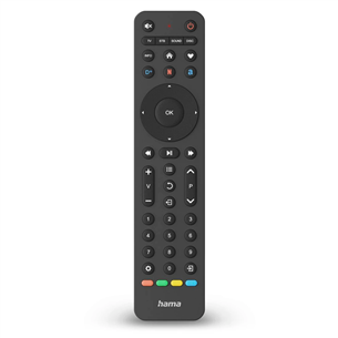 Hama 4-in-1 Universal TV Remote Control, must - Universaalne juhtimispult 00221053
