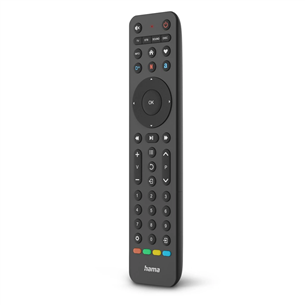 Hama 4-in-1 Universal TV Remote Control, must - Universaalne juhtimispult