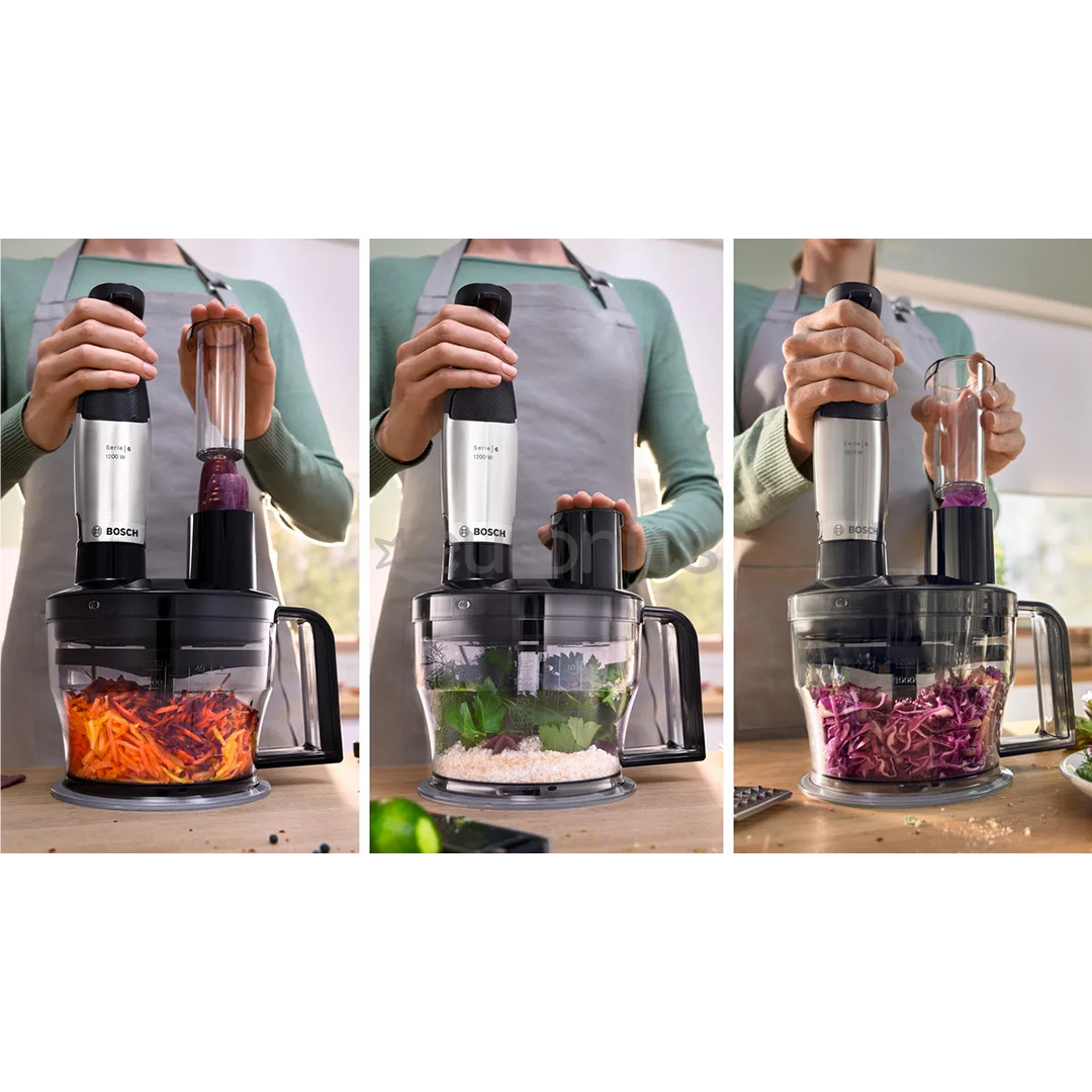 Bosch ErgoMaster, Series 6, 1200 W, stainless steel - Hand blender