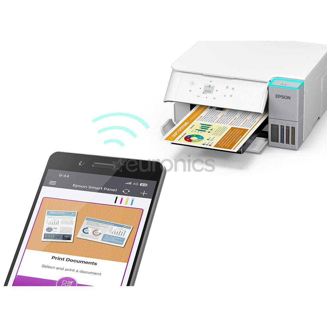 Epson EcoTank L4366 Duplex, белый - Многофункциональный цветной струйный принтер
