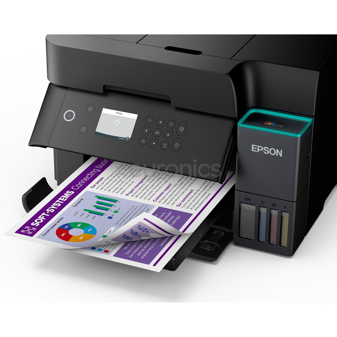 Epson EcoTank L6370 Duplex, must - Multifunktsionaalne värvi-tindiprinter