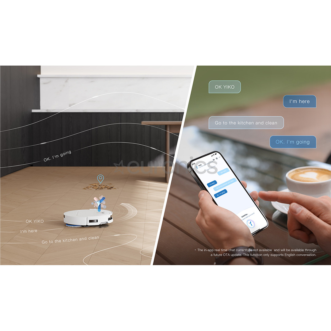 Ecovacs Deebot T50 PRO OMNI Gen2, märg- ja kuivpuhastus, valge - Robottolmuimeja