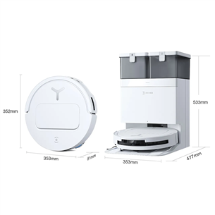 Ecovacs Deebot T50 PRO OMNI Gen2, Wet & Dry, white - Robot vacuum cleaner