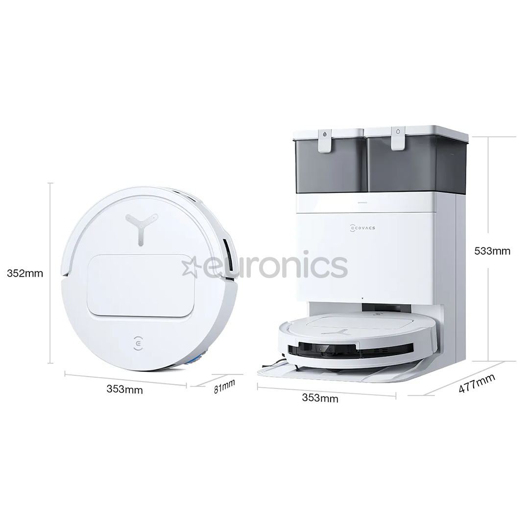 Ecovacs Deebot T50 PRO OMNI Gen2, Wet & Dry, white - Robot vacuum cleaner