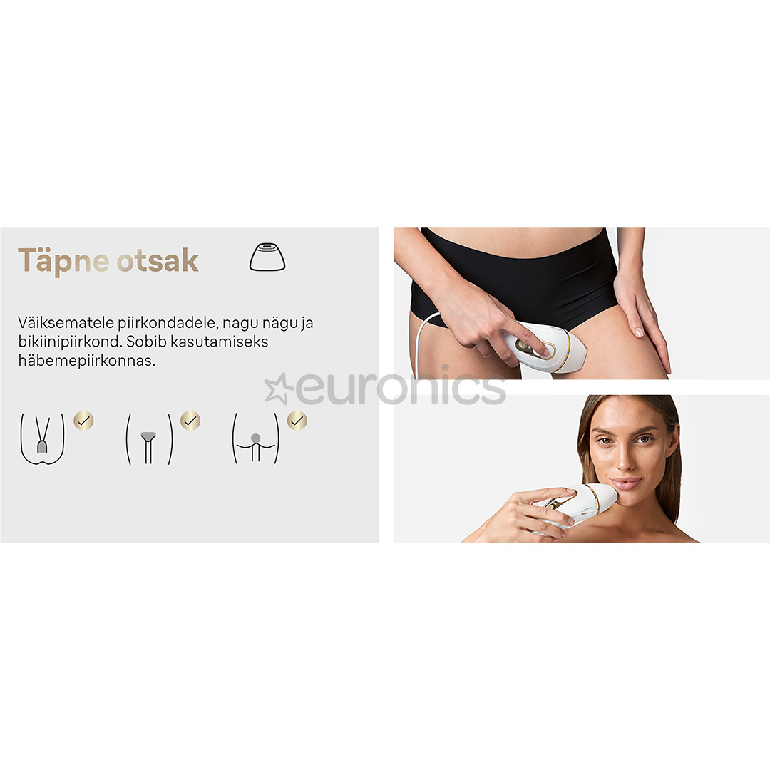 Braun Silk-expert Pro 5, белый/золотистый - Фотоэпилятор IPL