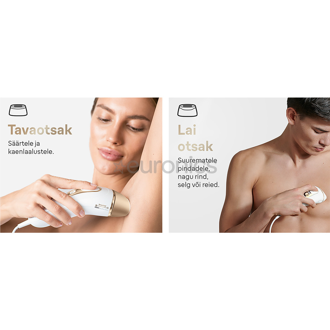 Braun Silk-expert Pro 5, valge/kuldne - IPL Fotoepilaator