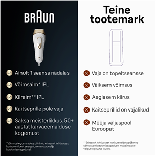 Braun Silk-expert Pro 5, белый/золотистый - Фотоэпилятор IPL