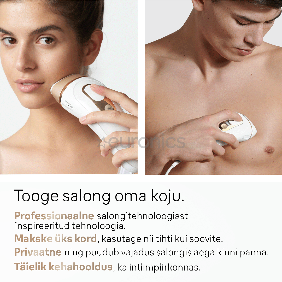 Braun Silk-expert Pro 5, белый/золотистый - Фотоэпилятор IPL