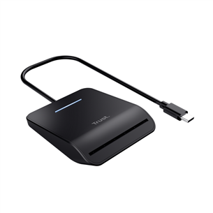 Trust Primo Smart Card Reader, USB-C, черный - Считыватель ID-карты