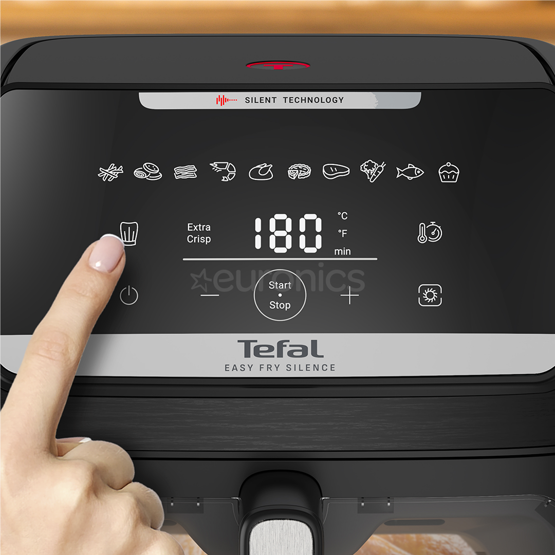 Tefal Easy Fry Silence, 1800 W, 7 L, must - Kuumaõhufritüür