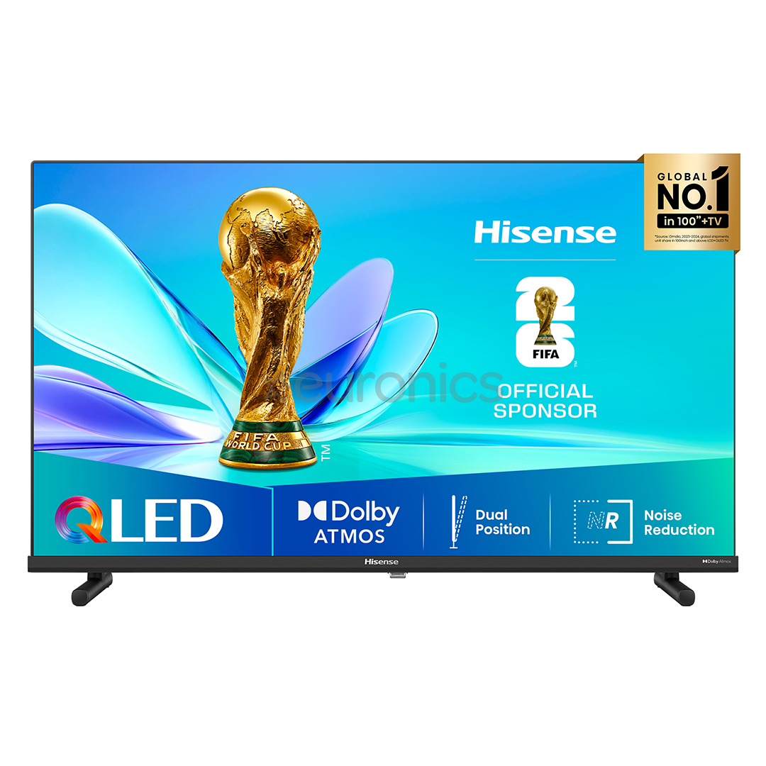 Hisense A5Q, 32'', Full HD, QLED, must - Teler