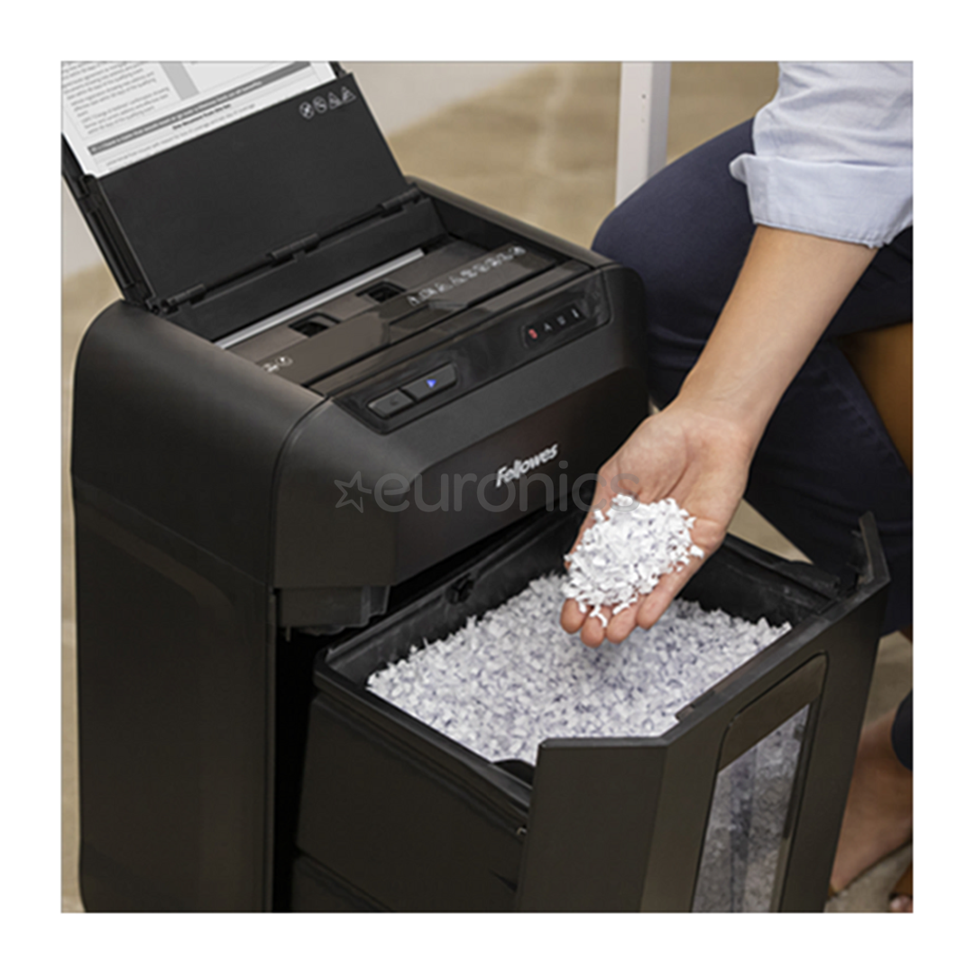 Fellowes Powershred AutoMax 80M, черный - Измельчитель бумаги