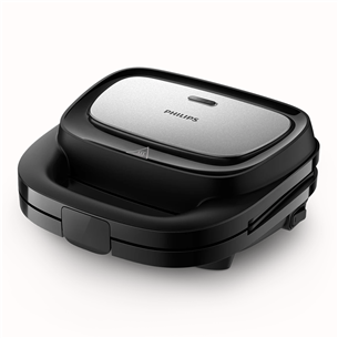 Philips 5000 seeria, 750 W, must/hall - Võileivagrill HD2350/80