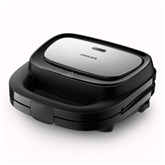 Philips 5000 Series, 750 W, black/grey - Sandwich make