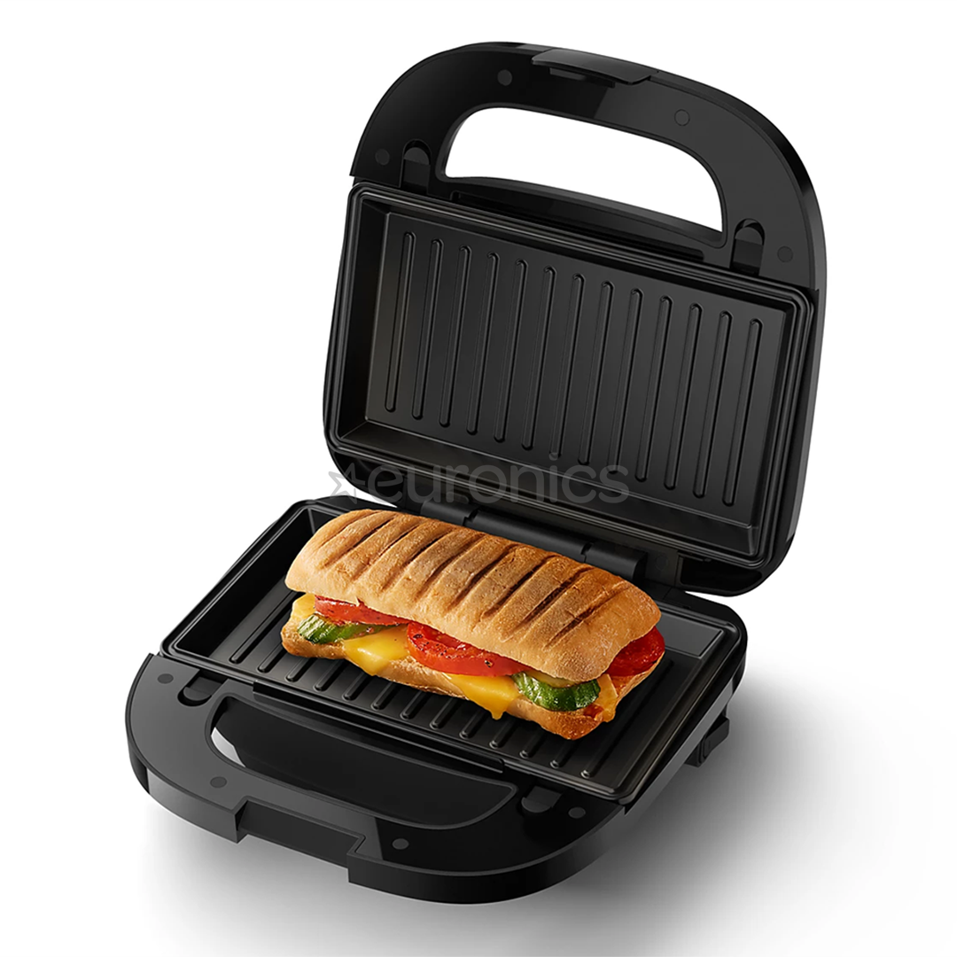 Philips 5000 Series, 750 W, black/grey - Sandwich make