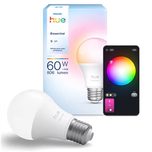 Philips Hue Essential A60, Full Color, E27, white - Smart light