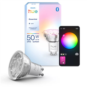 Philips Hue Essential Spot, Full Color, GU10, valge - Nutivalgusti