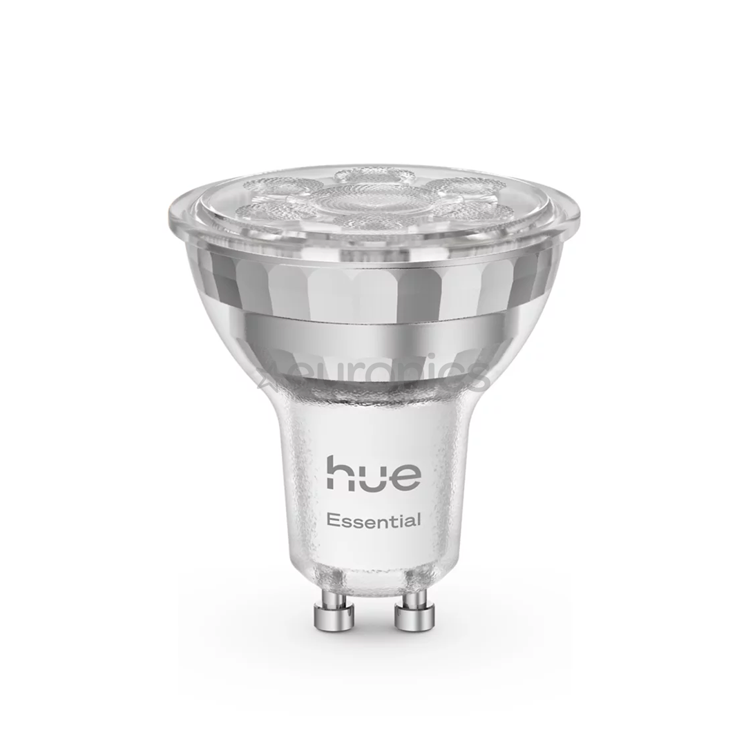 Philips Hue Essential Starter Kit, Spotlight + Hue Bridge, Full Color, GU10, 3 tk, valge - Nutivalgusti komplekt