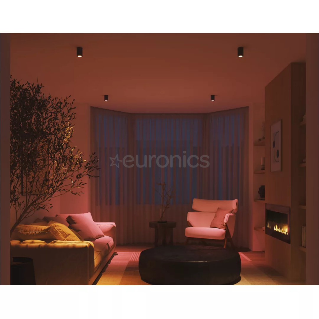 Philips Hue Essential Starter Kit, Spotlight + Hue Bridge, Full Color, GU10, 3 tk, valge - Nutivalgusti komplekt