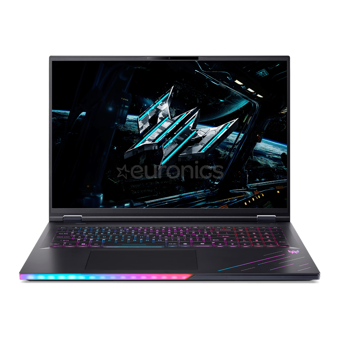 Acer Predator Helios 18 AI, 18'', WQUXGA, Mini-LED, 120 Hz, Ultra 9, 64 GB, 2 TB, RTX 5090, ENG, must - Sülearvuti