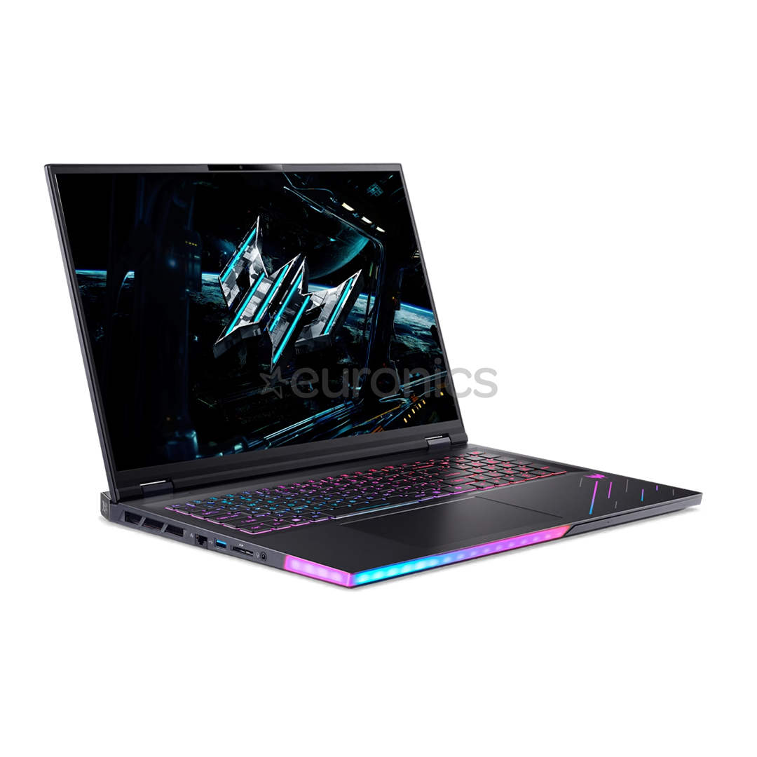 Acer Predator Helios 18 AI, 18'', WQUXGA, Mini-LED, 120 Hz, Ultra 9, 64 GB, 2 TB, RTX 5090, ENG, must - Sülearvuti