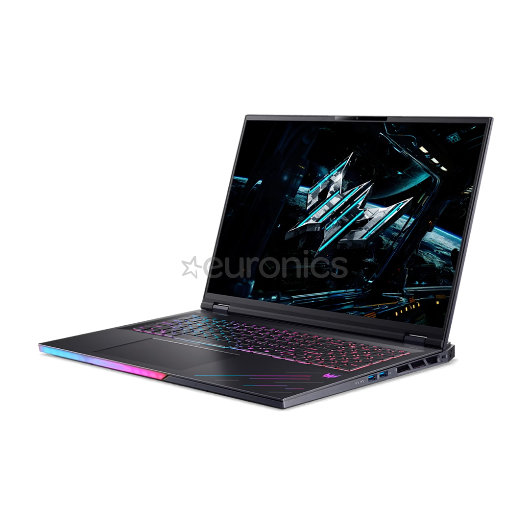 Acer Predator Helios 18 AI, 18'', WQUXGA, Mini-LED, 120 Hz, Ultra 9, 64 GB, 2 TB, RTX 5090, ENG, must - Sülearvuti